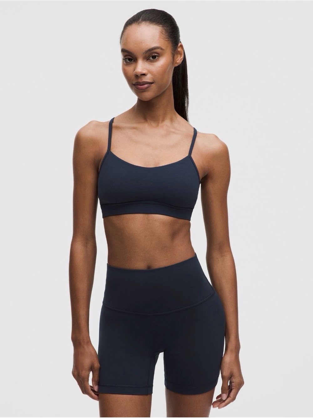 Lululemon Flow Y Bra Nulu Low Support A-C Cups - True Navy